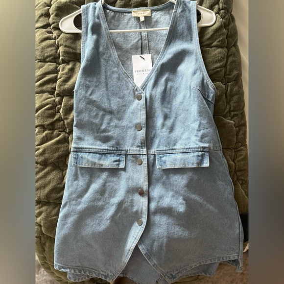 Lane 201 Denim Romper - Picture 4 of 5